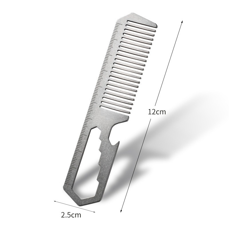 Comb Pocket Titanium - Sisir Multifungsi Paduan Titanium Baru Terintegrasi