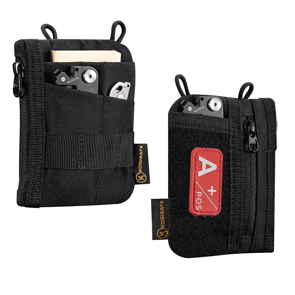 Edc Carry Pocket Pouch - Kantong Organizer EDC dengan Area Patch