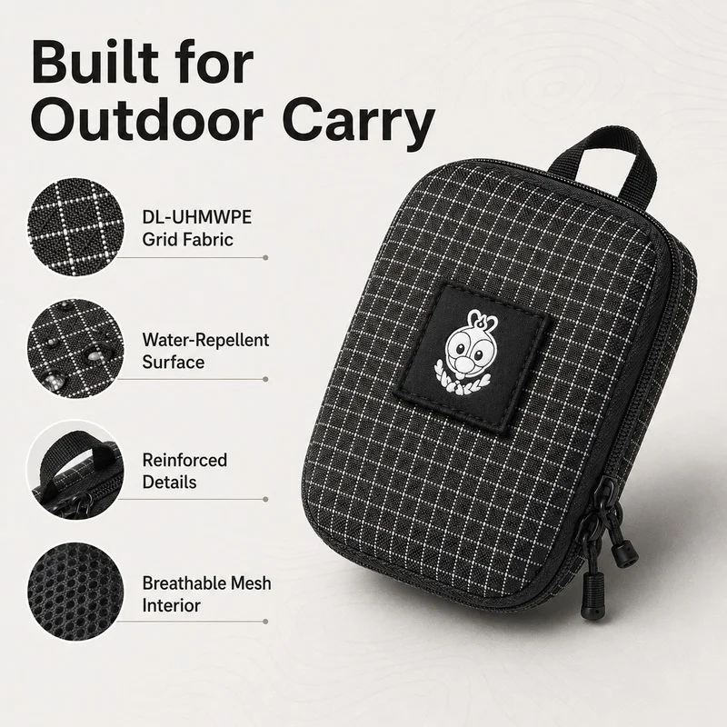 Edc Carry Pocket Pouch - Kantong Organizer Kain EDC Grid, Tas