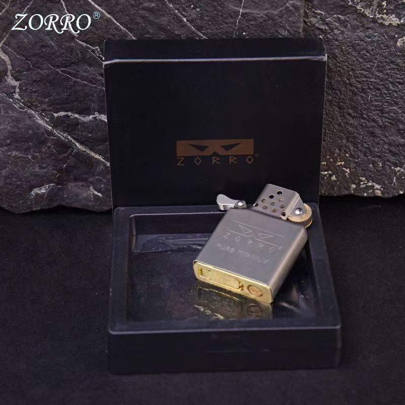 Lighter Insert Zippo - ZORRO Titanium Liner, Gerakan Tersegel Generasi