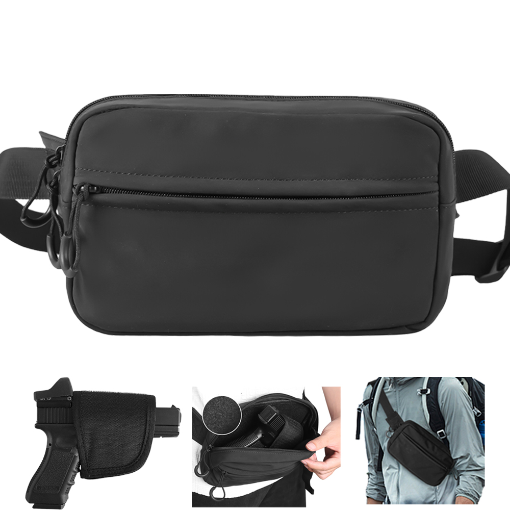 Edc Concealed Carry Fanny Pack - Tas Selempang Taktis Tas Pinggang Pistol