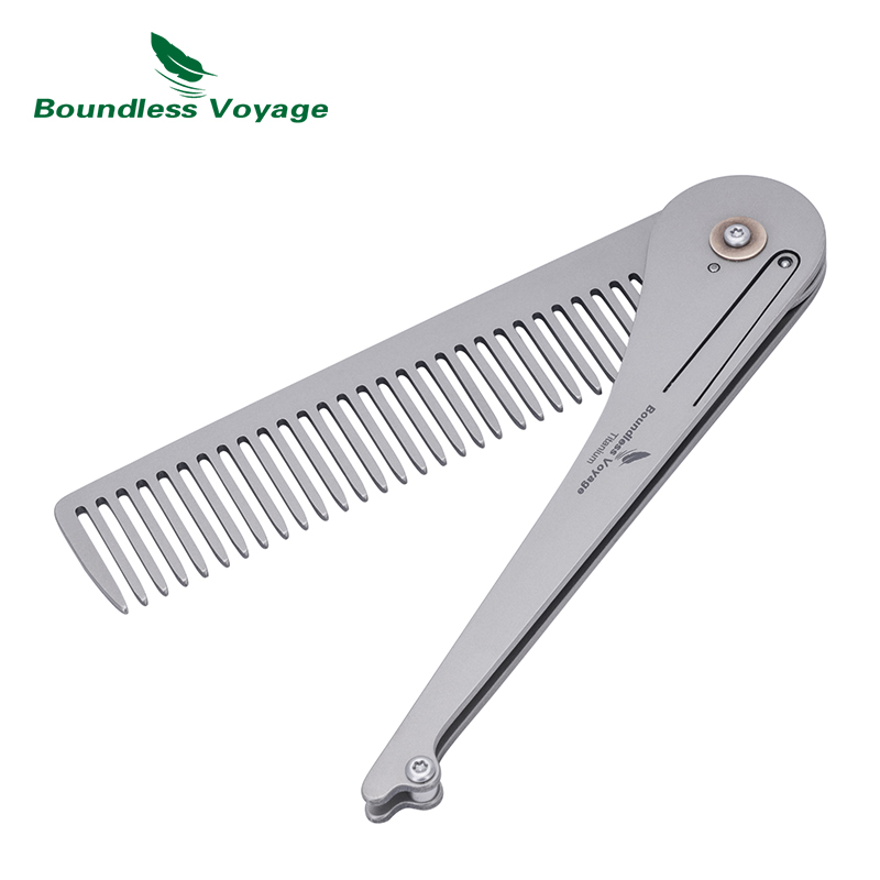 Comb Pocket Titanium - Sisir Lipat Titanium Voyage Tanpa Batas