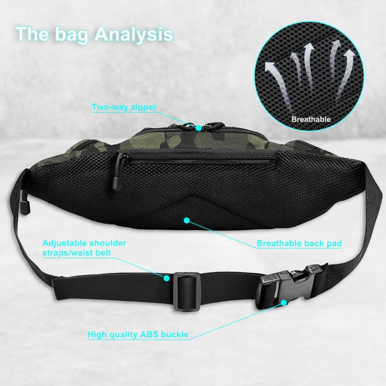Tas Pinggang Taktis Tahan Air  - Edc Concealed Carry Fanny Pack ulasan dan harga