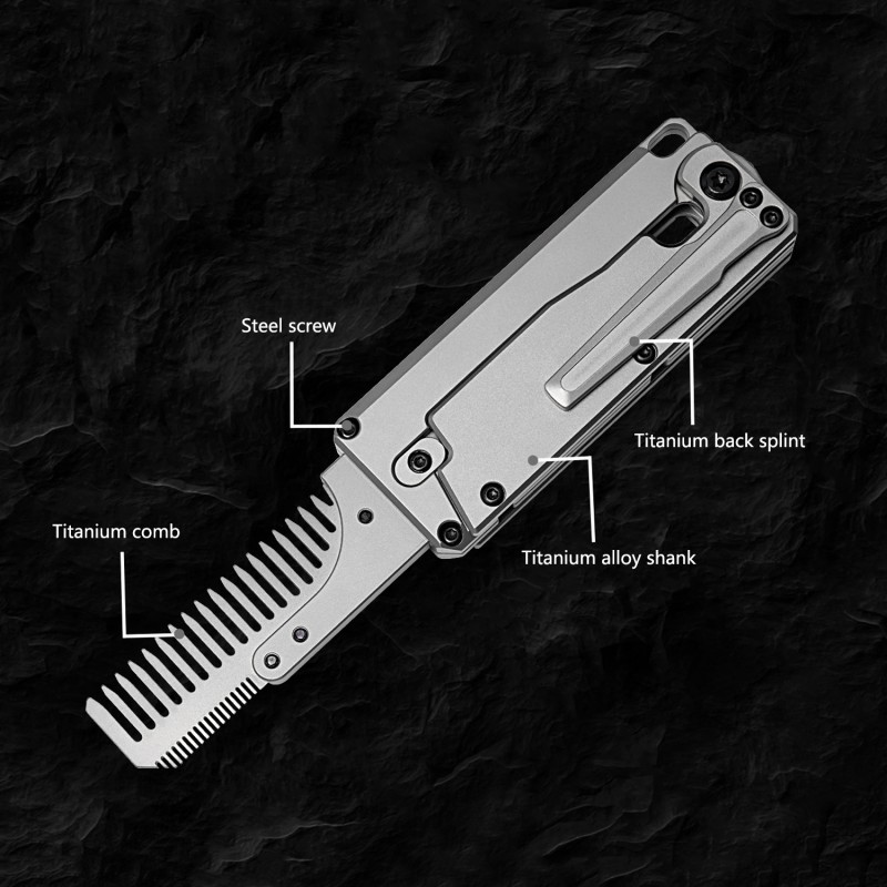 Sisir lipat paduan Titanium, S - Comb Pocket Titanium ulasan dan harga