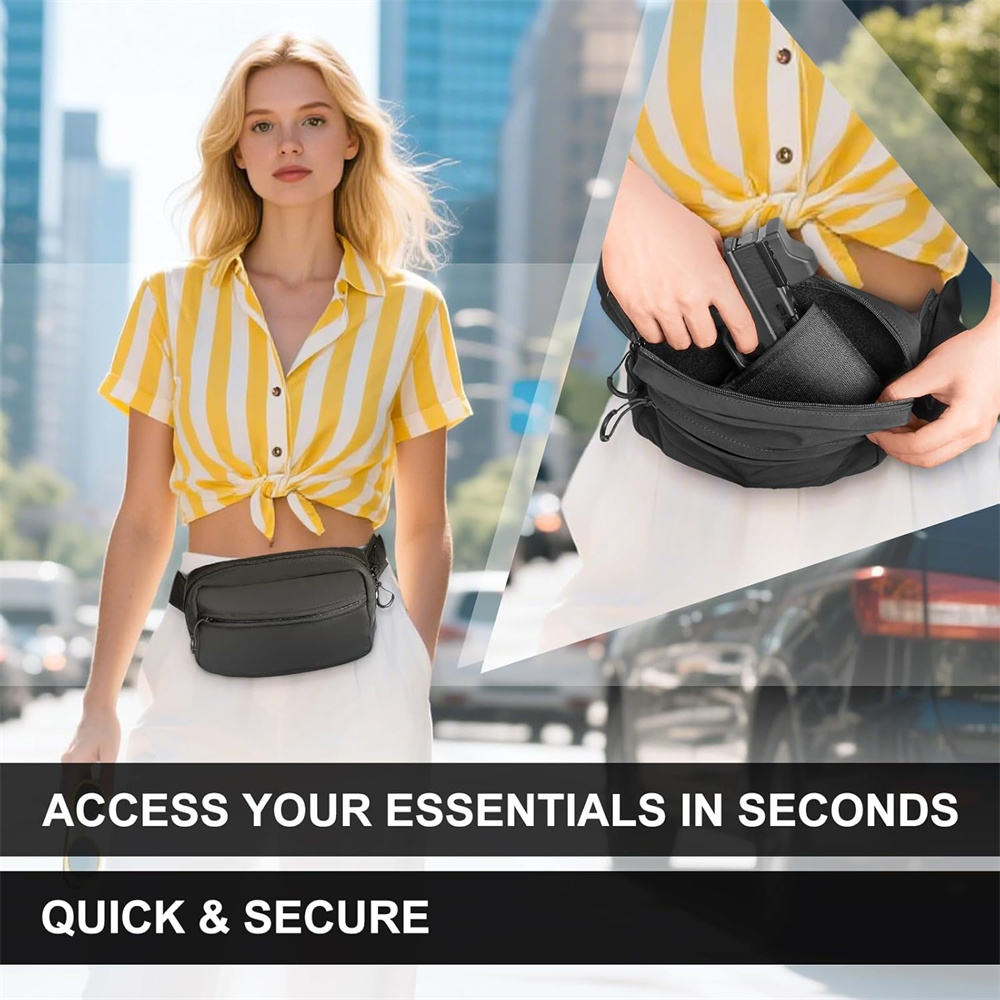 Tas Senapan Pembawa Tersembuny - Edc Concealed Carry Fanny Pack ulasan dan harga