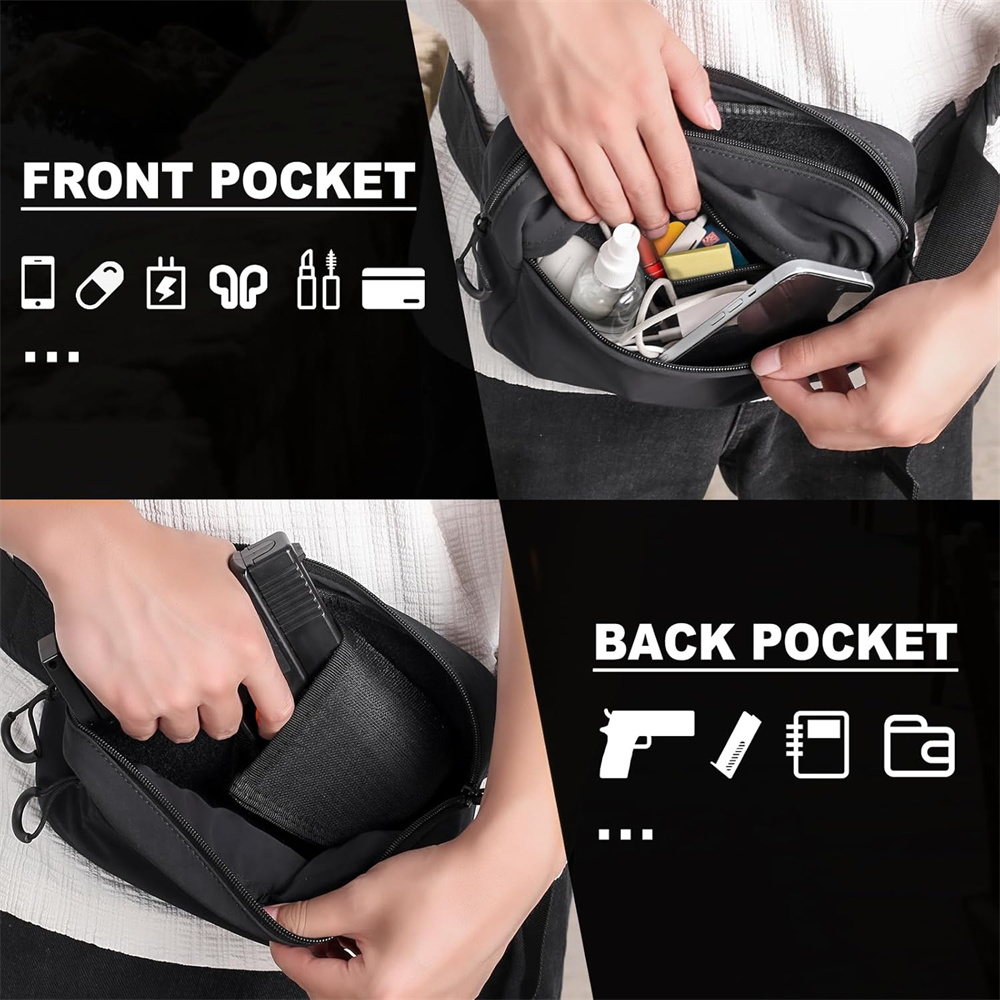 Tas Senapan Pembawa Tersembuny - Edc Concealed Carry Fanny Pack ulasan dan harga